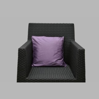 Sierkussenhoes satijn kleur paars 40 x 40 cm