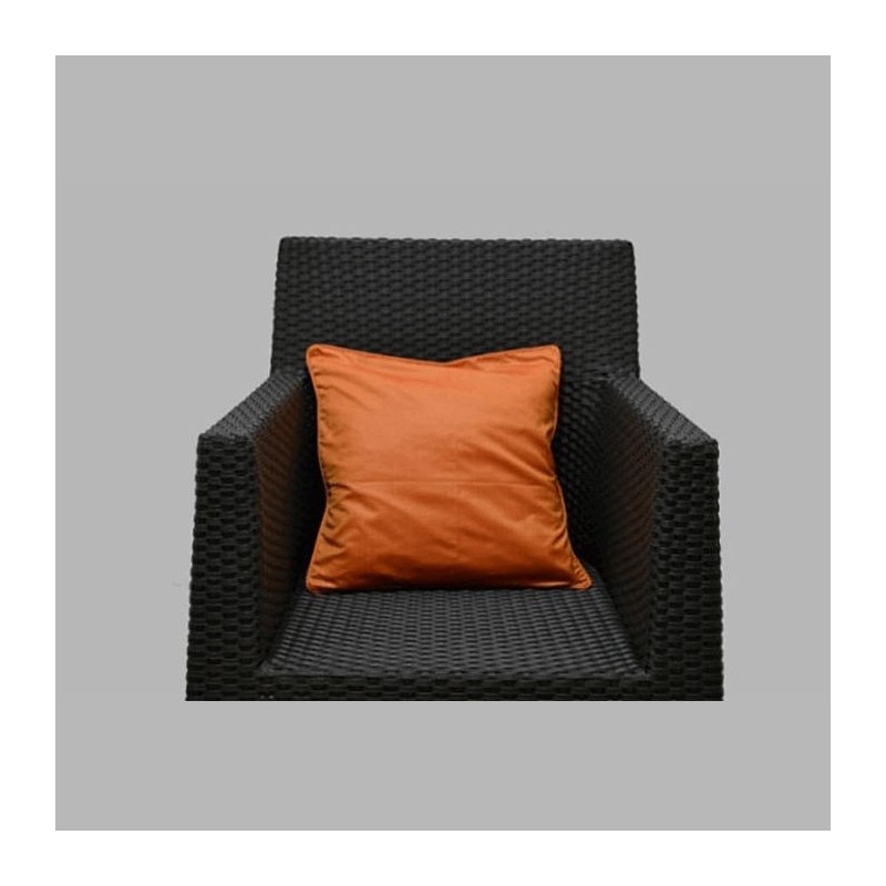 Sierkussenhoes satijn kleur oranje 40 x 40 cm