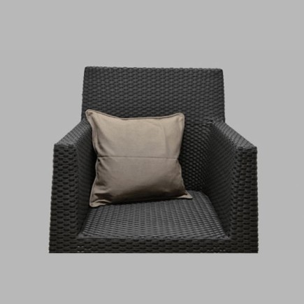 Sierkussenhoes katoen kleur leem 40 x40 cm