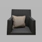 Clay-coloured cotton decorative cushion cover 40 × 40 cm