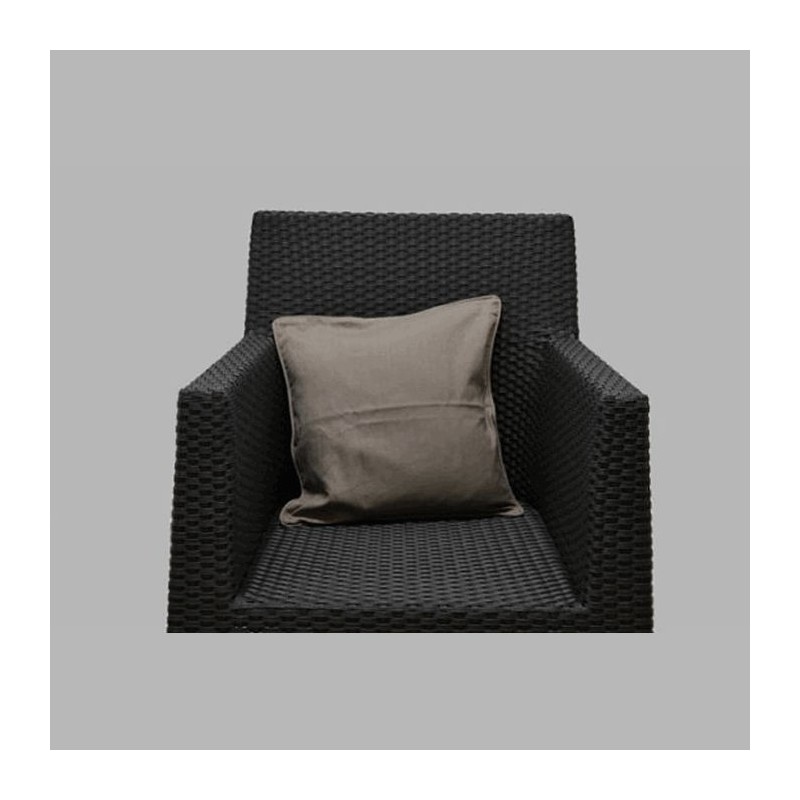 Sierkussenhoes katoen kleur grijs 40 x 40 cm