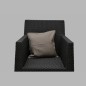 Housse de coussin décorative en coton gris 40 × 40 cm