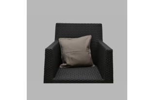 Grey cotton decorative cushion cover 40 × 40 cm