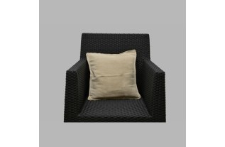 Cream cotton decorative cushion cover 40 × 40 cm