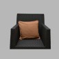 Light brown cotton decorative cushion cover 40 × 40 cm