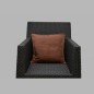 Brown cotton decorative cushion cover 40 × 40 cm