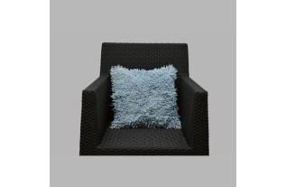 Housse de coussin décoratif chaînes couleur clair blue