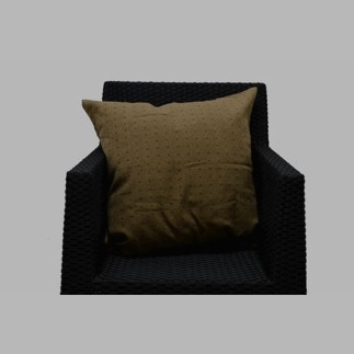 Brown polka dot decorative cushion cover 60 × 60 cm