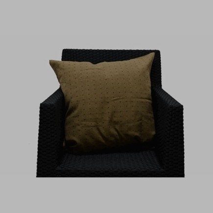 Brown polka dot decorative cushion cover 60 × 60 cm