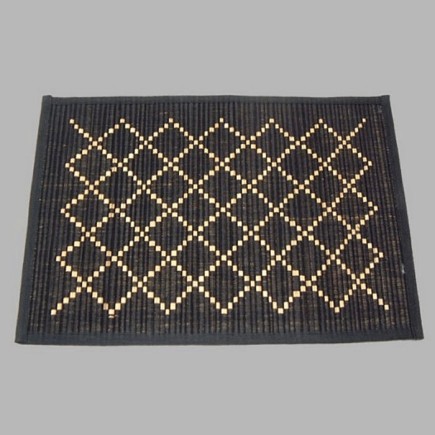 placemat katoen kleur zwart 33 x 48 cm