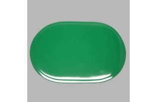 placemat glanzend afgerond groen 30 x 45 cm