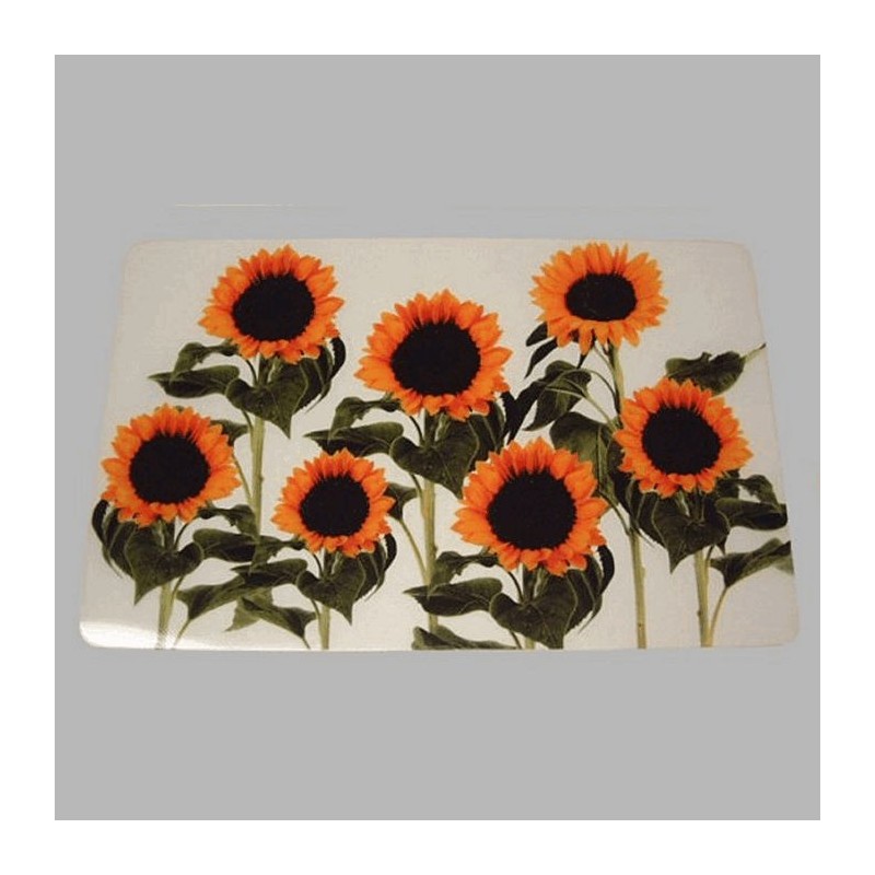 Set de table transparent tournesols 28 x 45 cm Set de table transparent tournesols 28 x 45 cm