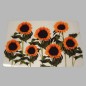 Set de table transparent tournesols 28 x 45 cm Set de table transparent tournesols 28 x 45 cm