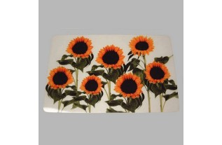 placemat transparent sunflowers 28 x 45 cm