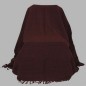 grand foulard kleur mocca bruin 220 x 250 cm