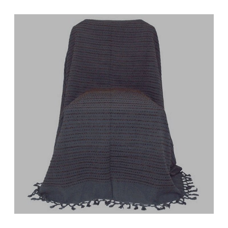 grand foulard oud grijs en geweven bruine draad 220 x 270 cm grand foulard oud grijs en geweven bruine draad 220 x 270 cm
