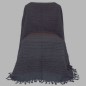 grand foulard oud grijs en geweven bruine draad 220 x 270 cm grand foulard oud grijs en geweven bruine draad 220 x 270 cm