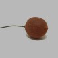 kers op ijzerdraad kleur bruin namaak fruit 25 x 20 mm