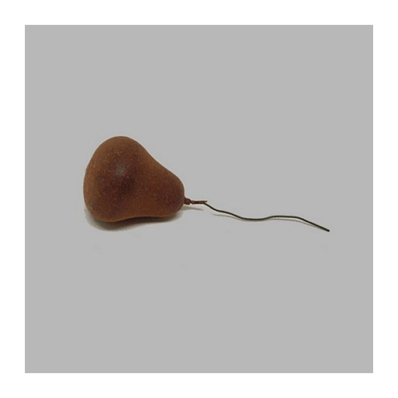 pear per piece for decoration colour dark brown 3 cm