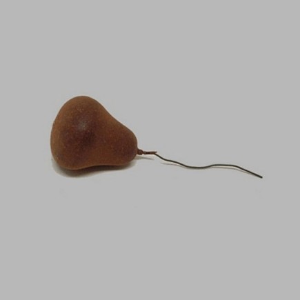 pear per piece for decoration colour dark brown 5 cm