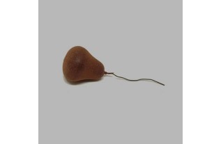 pear per piece for decoration colour dark brown 5 cm