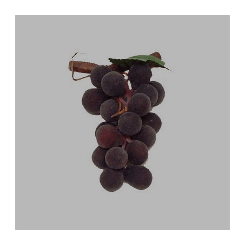 grappe de raisin avec le bâton couleur bleue fausses 8 x 4 cm