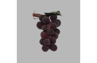 grappe de raisin avec le bâton couleur bleue fausses 8 x 4 cm