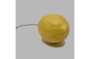 citron sur fil de fer couleur jaune fausses fruits 6 x 4 cm
