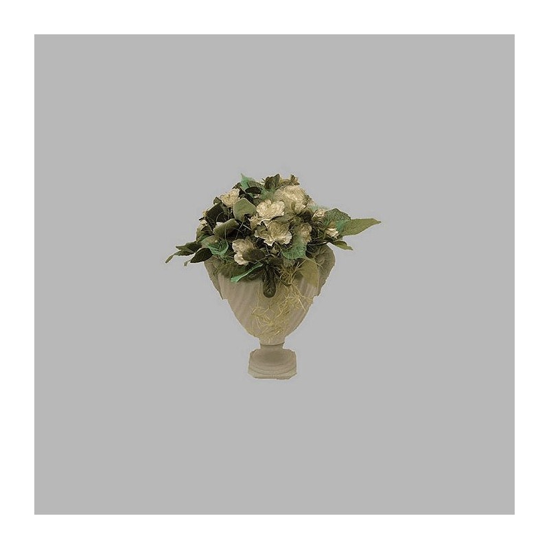 Arrangement de fleurs dans un vase 25 cm hauteur 40 cm