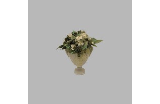 Arrangement de fleurs dans un vase 25 cm hauteur 40 cm