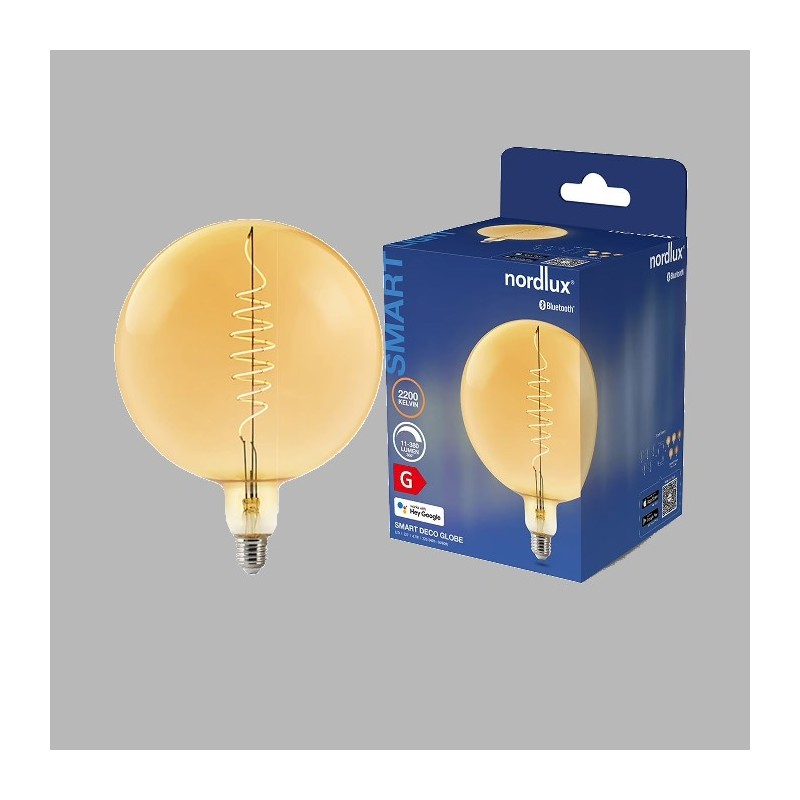 Source de lumière Smart Deco Globe E27 2200 kelvin