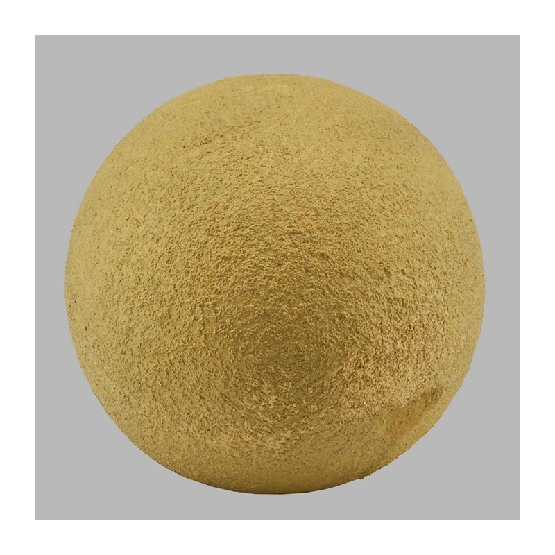 Sphère ronde en céramique couleur or