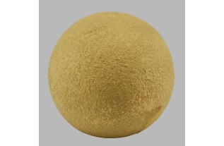Sphère ronde en céramique couleur or