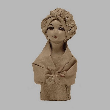 zilveren  roze  dame