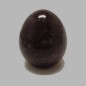 oeuf de marbre poli violet et gris 7,5 cm