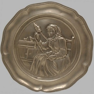 Tin plate woman