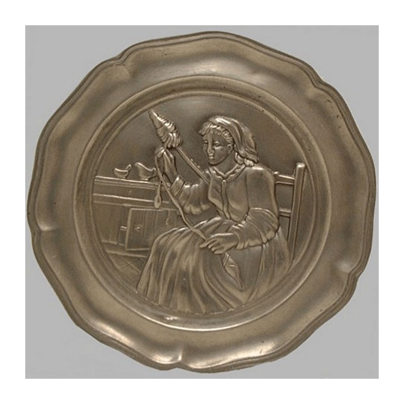 Tin plate woman