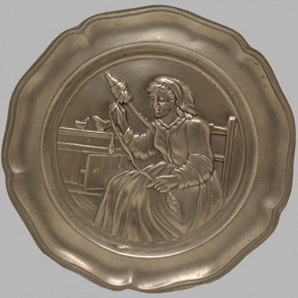 Tin plate woman