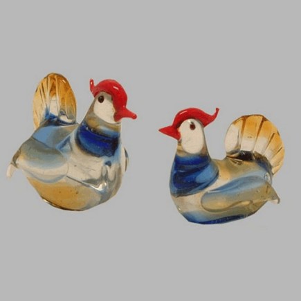 Glazen kippen H 5 Br 4