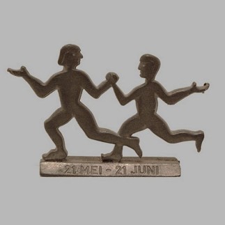 Tinnen sterrenbeeld tweeling