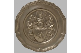 bord van tin wapenschild