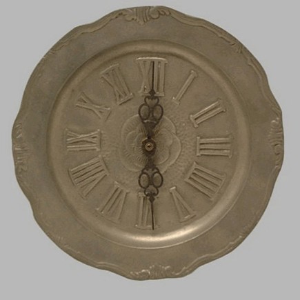 Horloge de la plaque d'étain