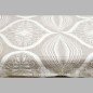 nappe noix et fleurs couleur blanche 130 x 280 cm