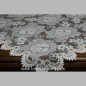 nappe Rosaline couleur blanche-brune120 x 155 cm