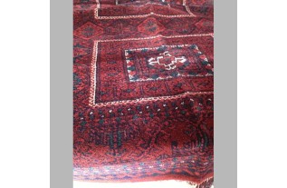 tafelkleed wol kleur bordeaux rood 150 x 215 cm