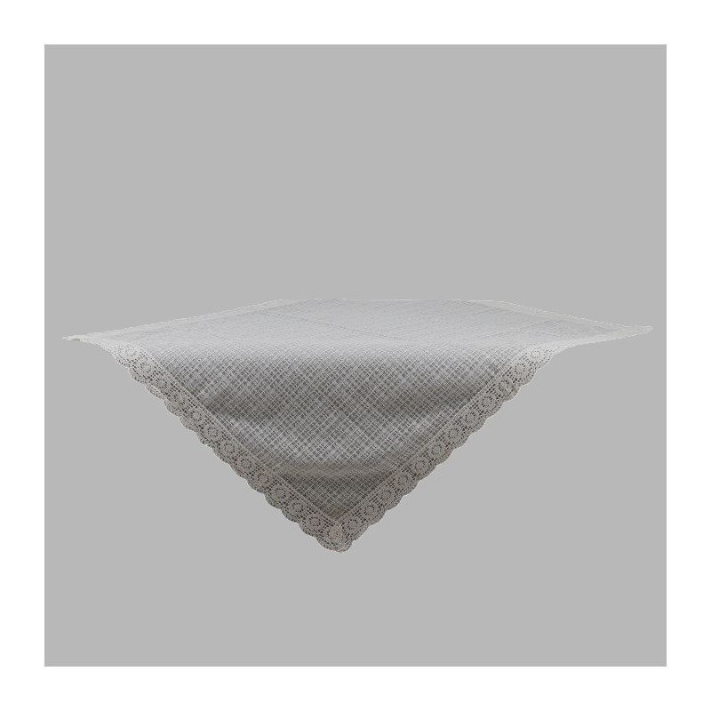 Nappe avec Bordure en Dentelle Élégante – 85 x 100 cm, Fabriquée à la Main dans Notre Atelier Nappe avec Bordure en Dentelle Élégante – 85 x 100 cm, Fabriquée à la Main dans Notre Atelier