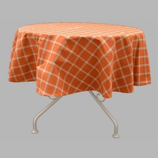 tablecloth round color red-brown 160 cm
