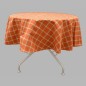 tafelkleed rond kleur rood bruin 160 cm