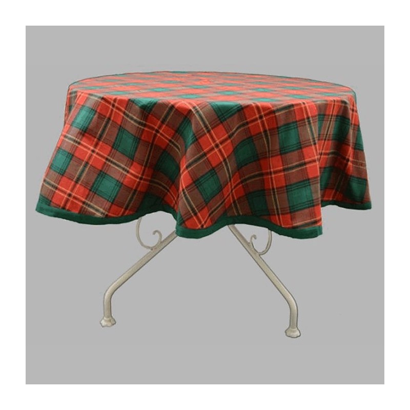 tafelkleed rond schots dessin 160 cm