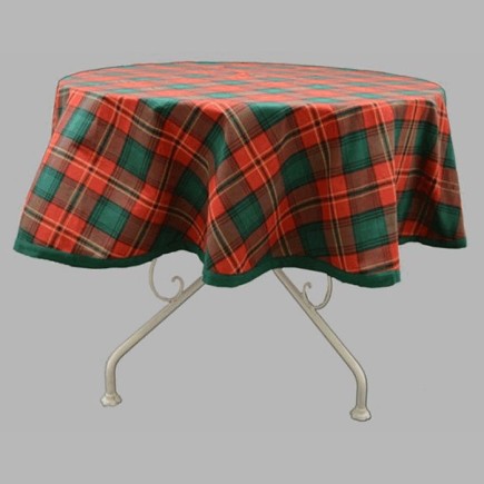 tafelkleed rond schots dessin 160 cm